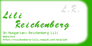 lili reichenberg business card
